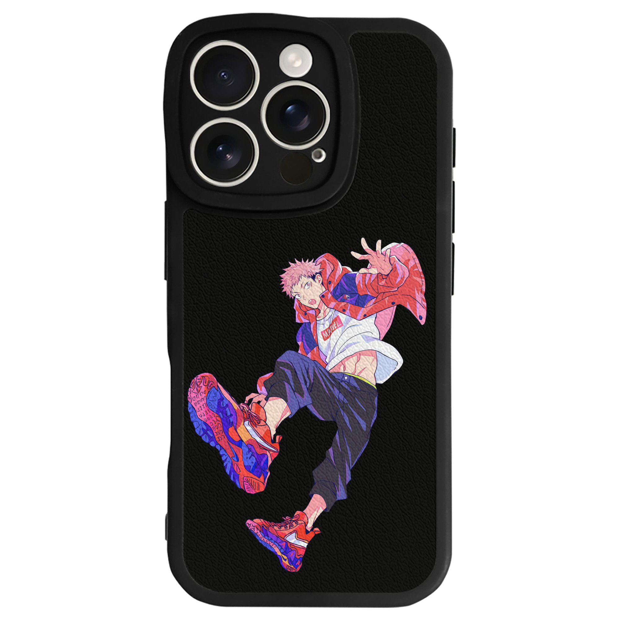 （画像用） 呪術廻戦 Jujutsu Kaisen 【iPhone 16シリーズ対応】シリコンスマホケース（レザー調） 材質：シリコン